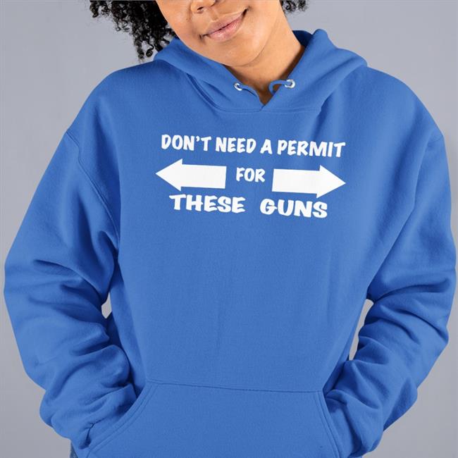 Evan Peters Don't Need A Permit For These Guns T Shirt