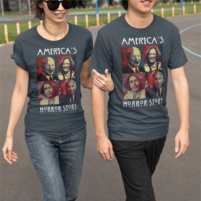 Kamala Harris Biden Nancy Pelosi Anthony Fauci America's Horror Story Sweatshirts Catherine