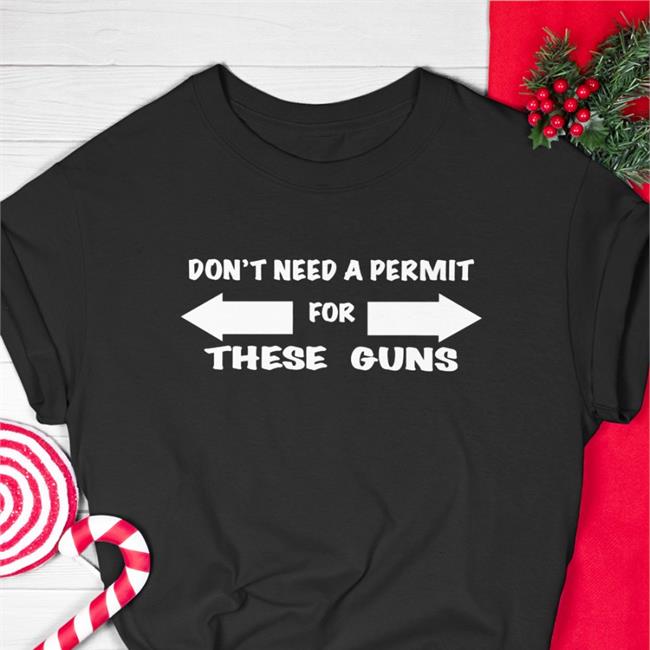 Evan Peters Don't Need A Permit For These Guns Tee Shirt Evan Peters Don't Need A Permit For These Guns Shirts