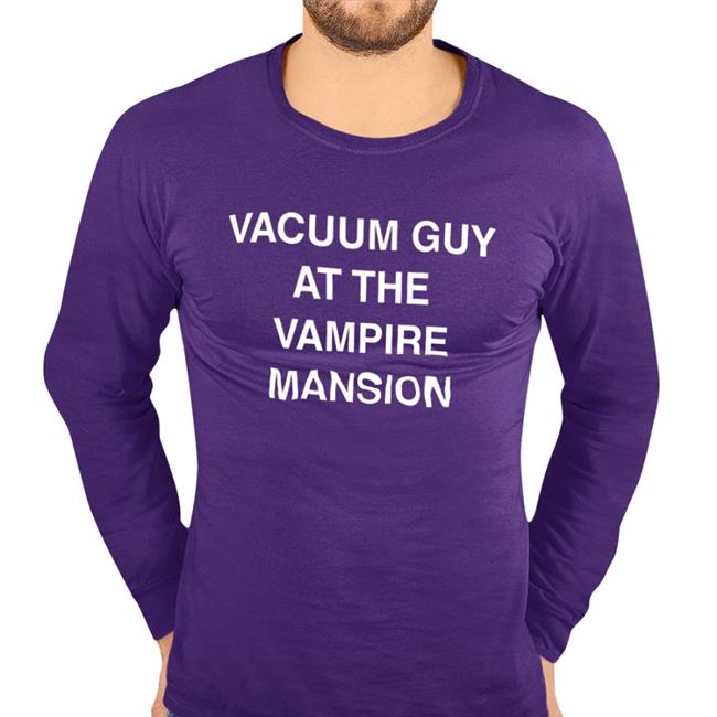 Vacuum Guy At The Vampire Mansion T Shirt Xobarriers Mcr Mcrtacoma
