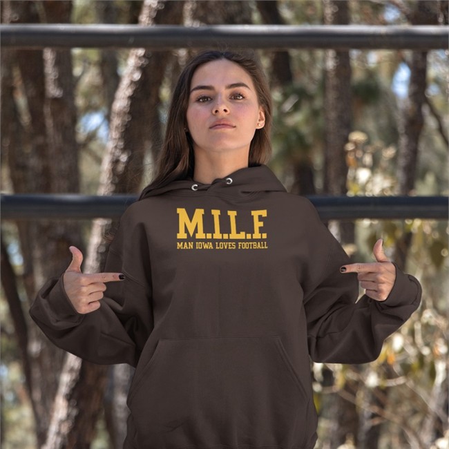 Pardon My Take Merch Milf Man Iowa Loves Football Sweatshirt Barstool Sports
