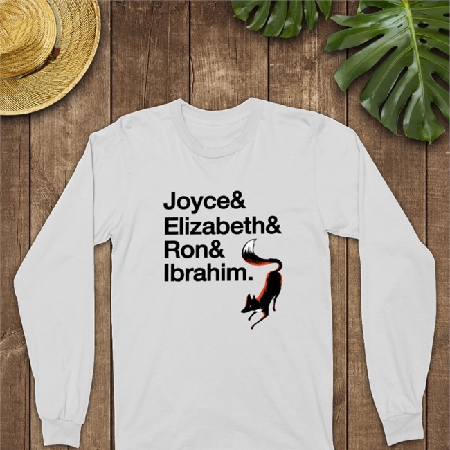 Richard Osman Joyce & Elizabeth & Ron & Ibrahim Tee White Joyce & Elizabeth & Ron & Ibrahim Shirts Richard Osman