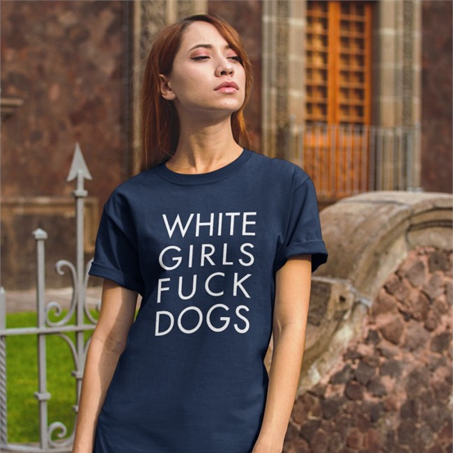 Rusty-Cage White Girls Fuck Dogs Shirts The Gangstalker Rusty-Cage White Girls Fuck Dogs Tee Shirt