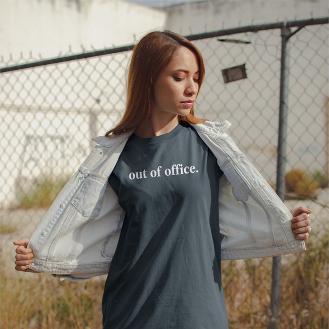 Washed Merchandise Out Of Office Tee Shirt Washed Media