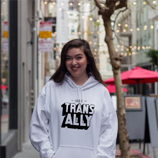 Salutehq Art By Box Shop 100% Trans All T-Shirt Martyn Dore Salutehq Art By Box Shop 100% Trans All Sweatshirt Martyn Dore