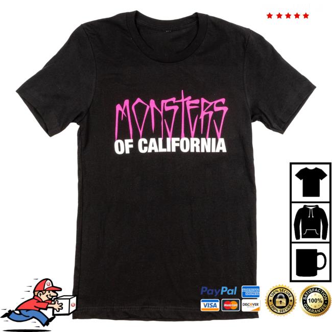 Official To The Stars Store Clothing Shop Store Monsters Of California Popover Shirt Black
