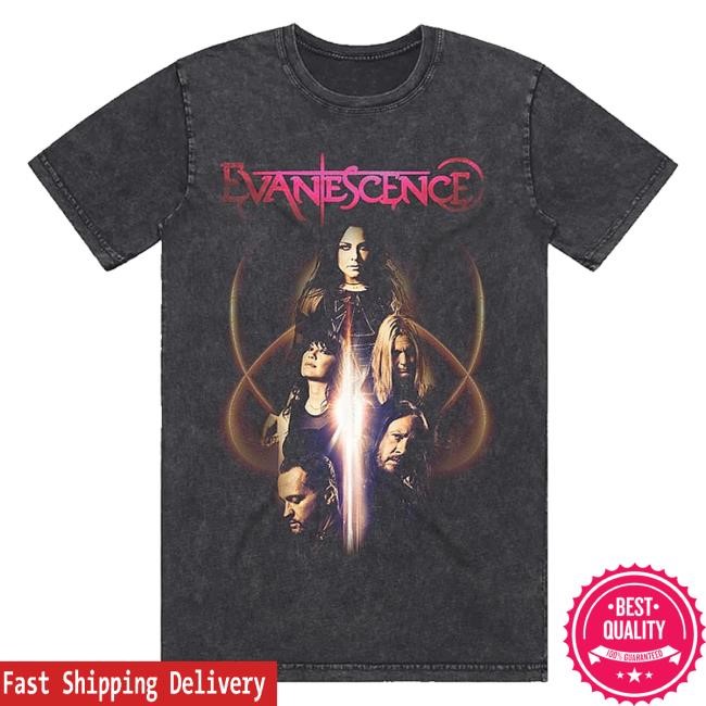 Evanescence Official Store Admat Photo Mineral Wash Hot Shirt