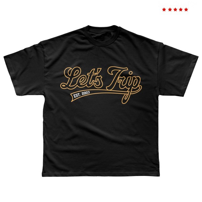 Let's Trip Script Tee - Black – Sturniolo Clothing