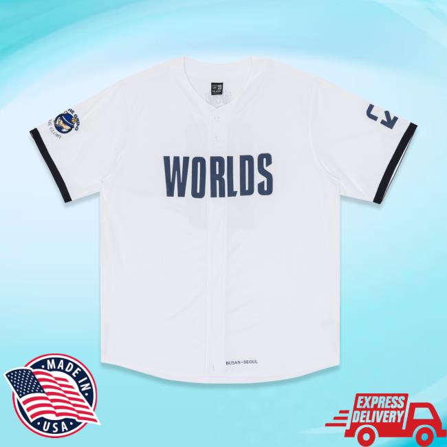 Riot Games Merch Worlds 2023 Baseball Jersey