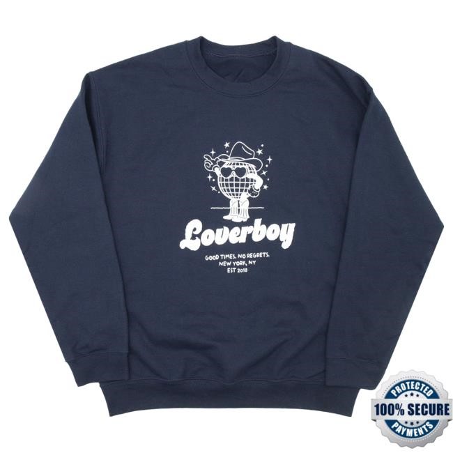 Drink Loverboy Disco Cowboy - Crewneck Sweatshirt - Navy