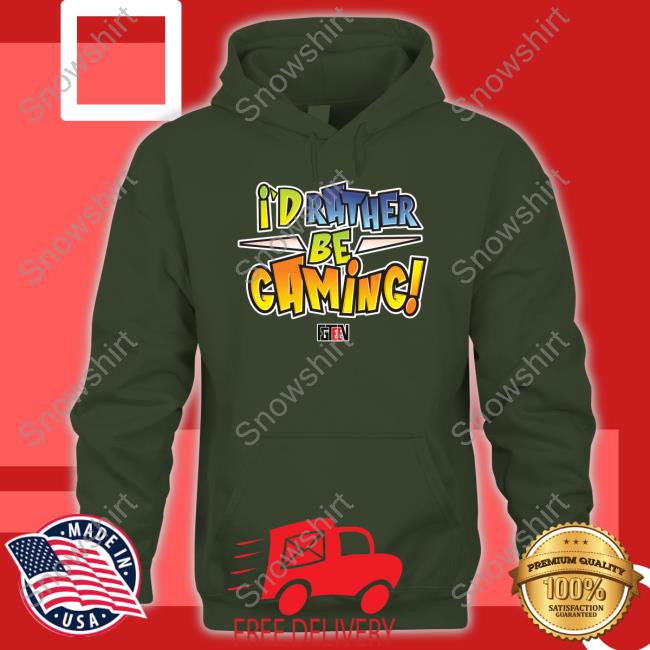 Fgteev Merch I'd Rather Be Gaming Long Sleeve Official I'd Rather Be Gaming Hoodie