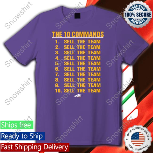 Official The 10 Commands Sell The Team Shirt