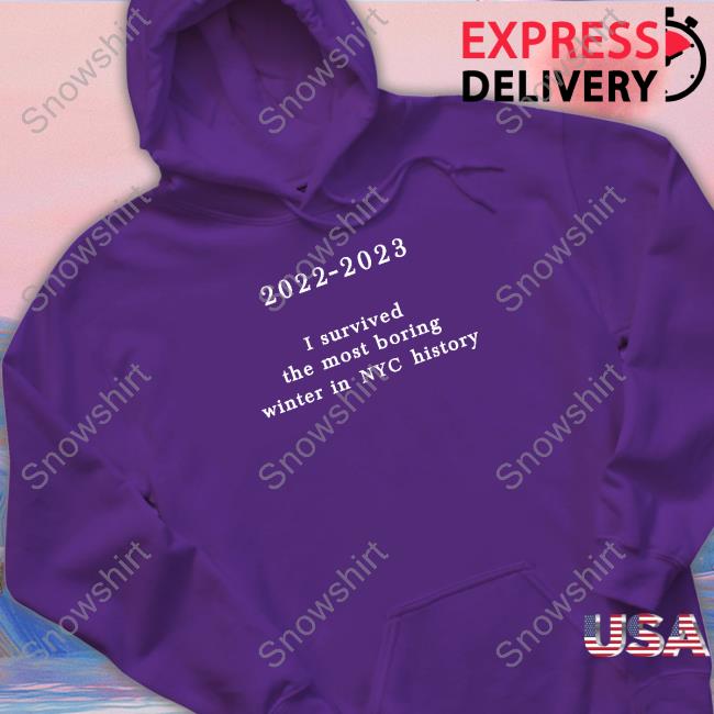 2022-2023 I Survived The Most Boring Winter In Nyc History Shirts New York Metro Weather 2022-2023 I Survived The Most Boring Winter In Nyc History Shirt