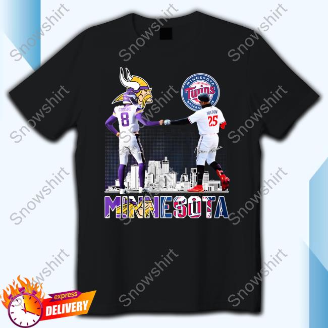 Minnesota Sports Kirk Cousins And Byron Buxton Signatures Tee Shirt