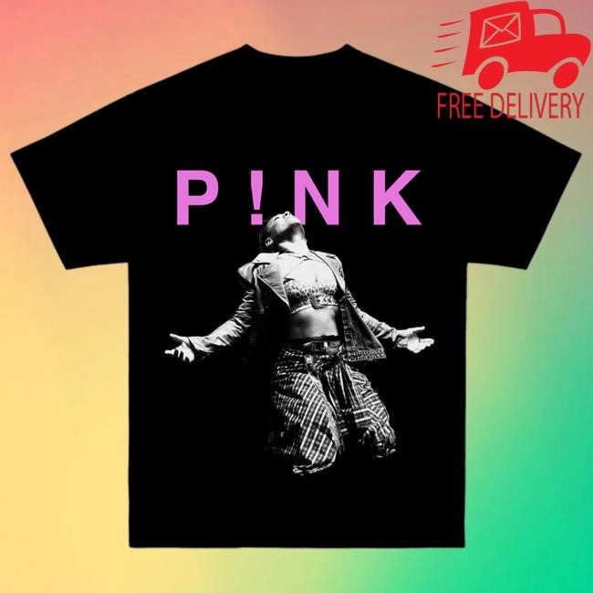 Official Pink Merch P!NK Trustfall Praise Black Popover Shirt