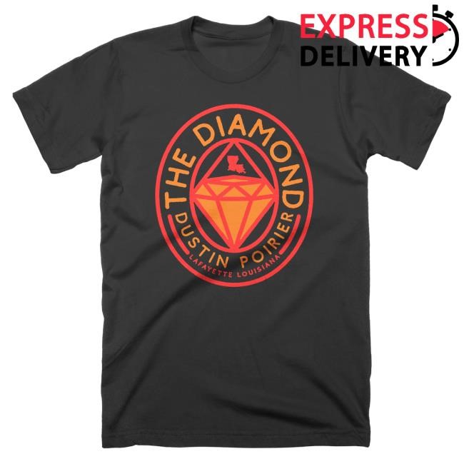 Official Dustin Poirier The Diamond Retro Wordmark Tshirt