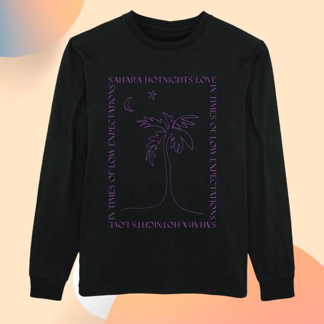 Sahara Hotnights Merch Sahara Hotnights Palm Black Tee