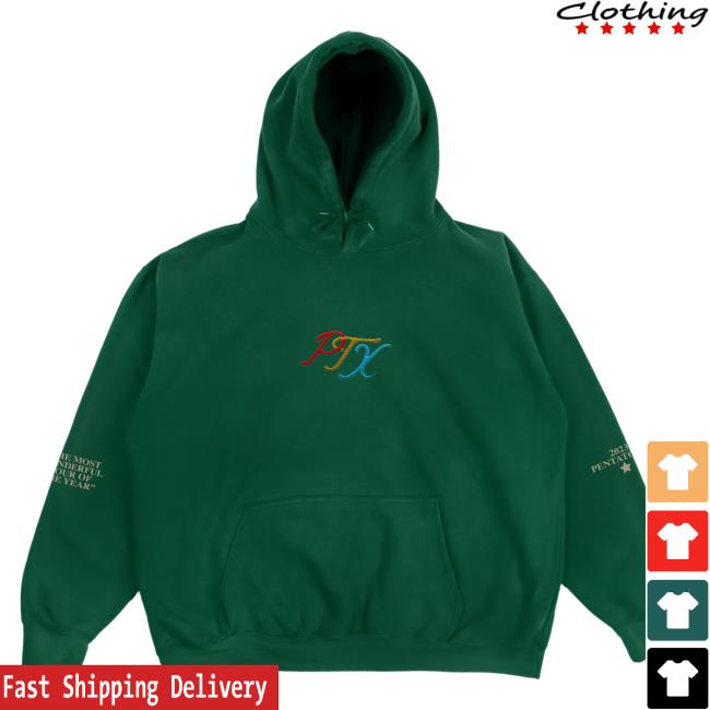 Ptx Official Pentatonix Merch Store Ptxofficial Wonderful Green Hoody Pentatonix Apparel