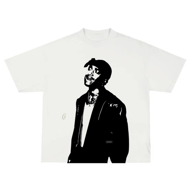 Official 6Lack Store Shop 6Lack Portrait Shirt - Cream