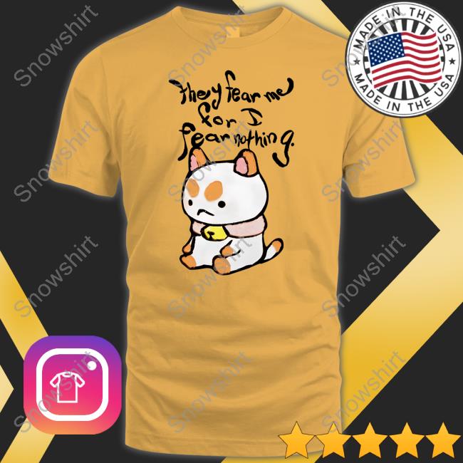 Bee And Puppycat Merch They Fear Me For I Fear Nothing Crewneck Sweatshirt