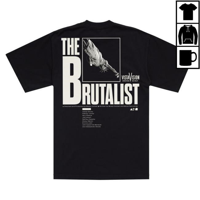 The Brutalist Title T Shirt Official A24 Films Shop Merch Store