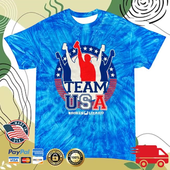 Official Hello Merch Broken Lizard Team USA Tie-Dye Top Shirt HelloMerch