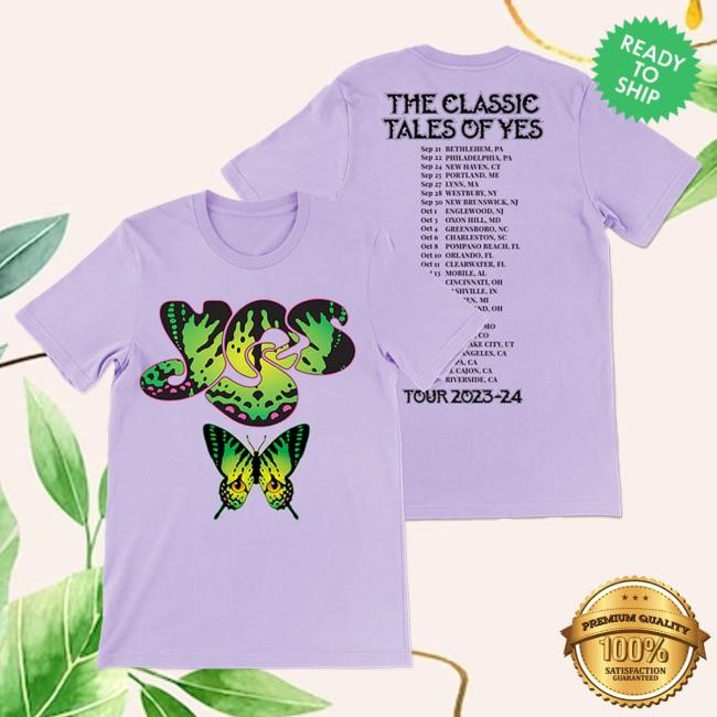 Yes Official Store Tales Of Yes 2023 Fall Tour Shirt