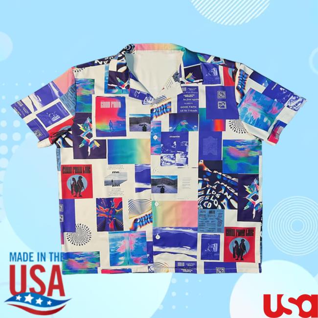 Official Madeon Merch Color Mural Button Up T-Shirt