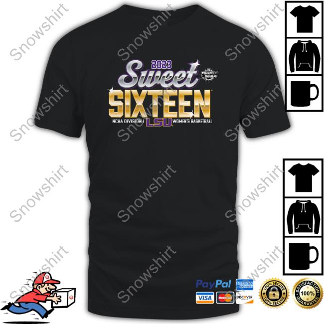 Official LSU Tigers 2023 NCAA Tournament March Madness Sweet 16 Shirt