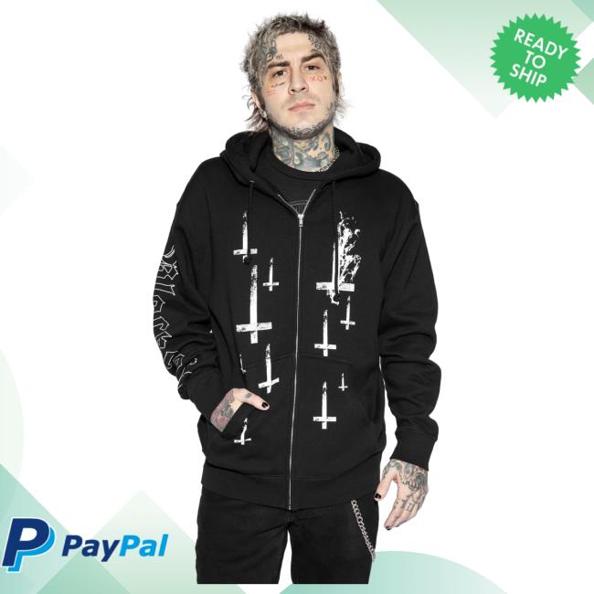 Blackcraft Cult Clothing Store BlackcraftCult Poison - Heavyweight Hooded Zip Up Sweatshirts