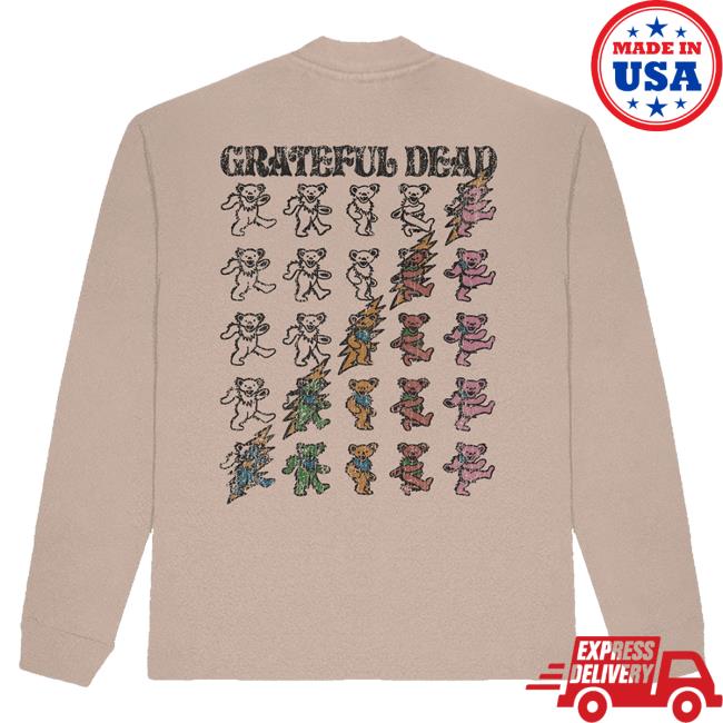 Official Grateful Dead Merch Store Grateful Dead Bear Bolt LS T Shirt GratefulDead Shop Official Grateful Dead Merch Store Grateful Dead Bear Bolt Long Sleeve Tees GratefulDead Shop
