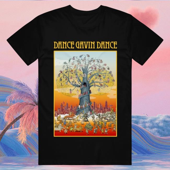 Official Dance Gavin Dance Merch Collage Black Attractive Shirt DanceGavinDance