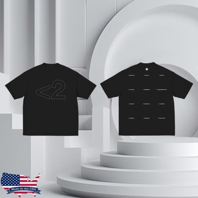 2Hollis 2H Black Dateback Tees