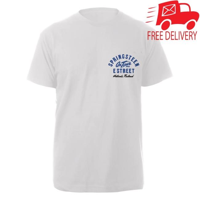 Officia Bruce Springsteen Merch Store Springsteen & The E-Street Band Helsinki 2024 Limited Edition Tour Popover Shirt