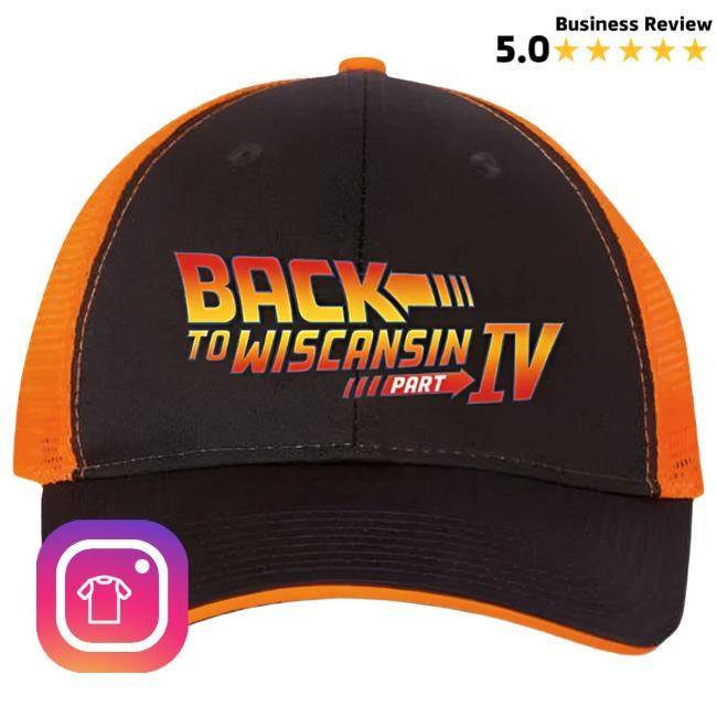 Back to Wiscansin Mesh Hat Black/Orange Nappy Boy Entertainment