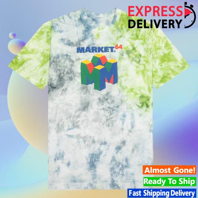 Official Feature Merch Store Shop Market M64 Tie-Dye Top Shirt - Green/Blue Feature Apparel Clothing