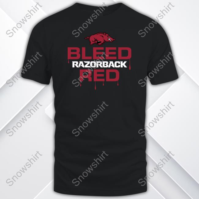Official Canaan Sandy Bleed Razorback Red Shirt
