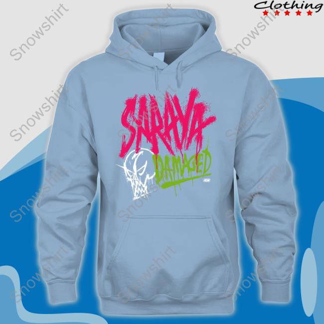 Official Aew Shop Saraya Damaged Shirt Aew Shop Saraya Damaged Shirt