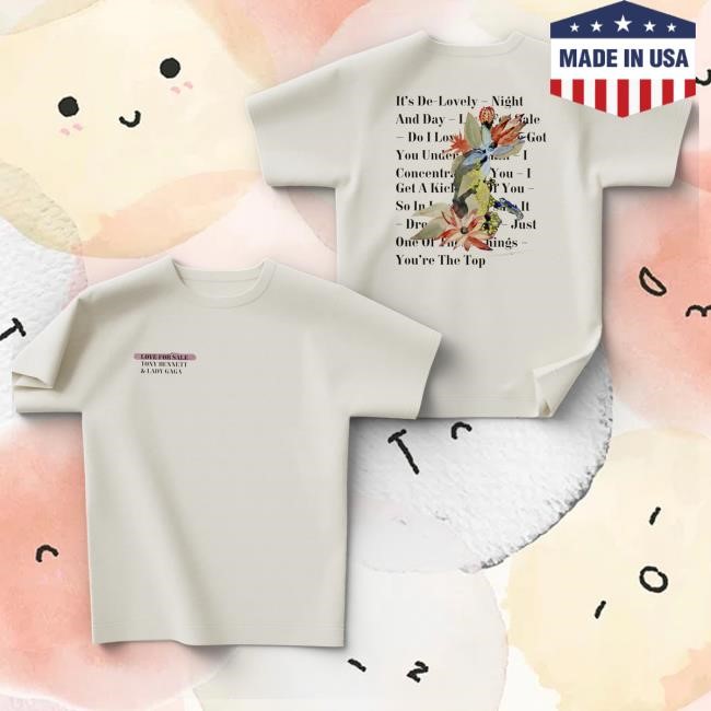 Love For Sale Tracklist Shirt Lady Gaga Merch Shop
