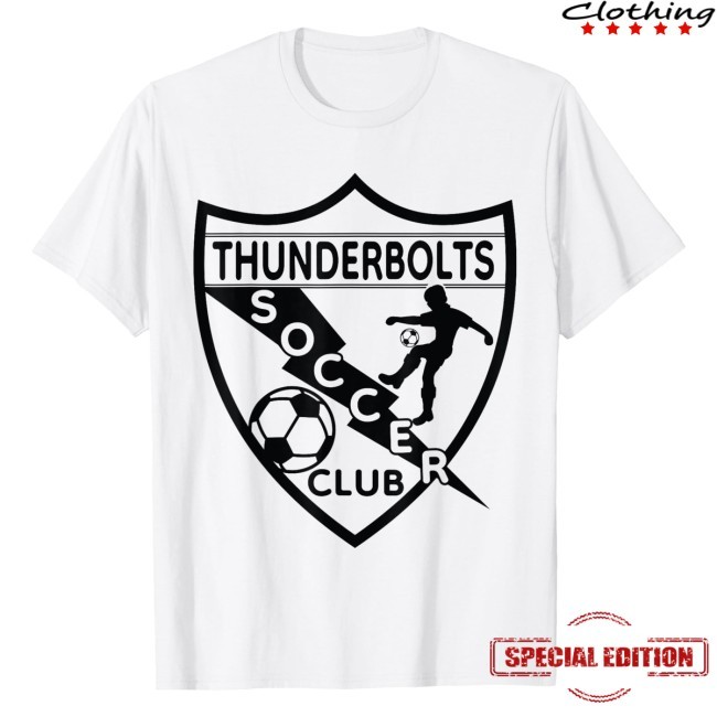 Marvel Studios Thunderbolts Soccer Club Team Logo Costume Shirt