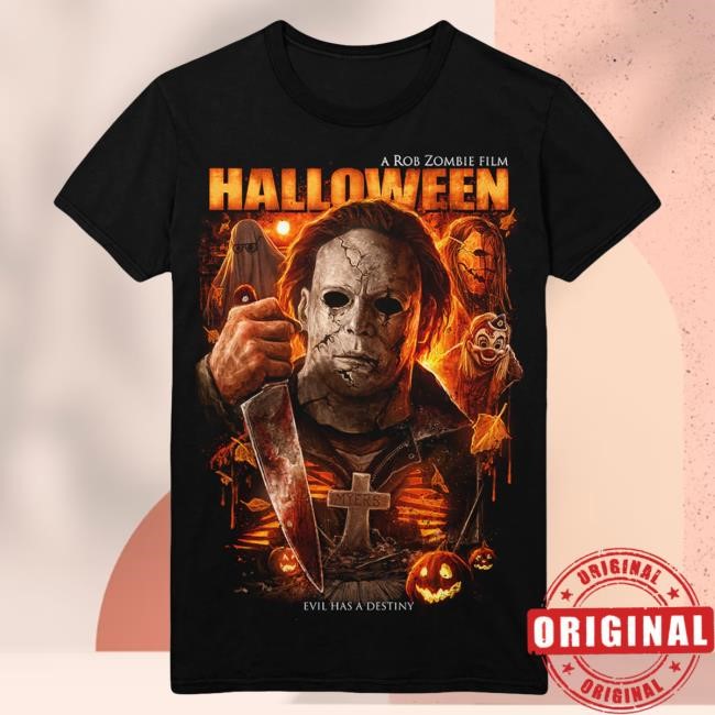 Official Gutter Garbs Rob Zombie Shop Rob Zombie's Halloween: Evil Has a Destiny Shirts