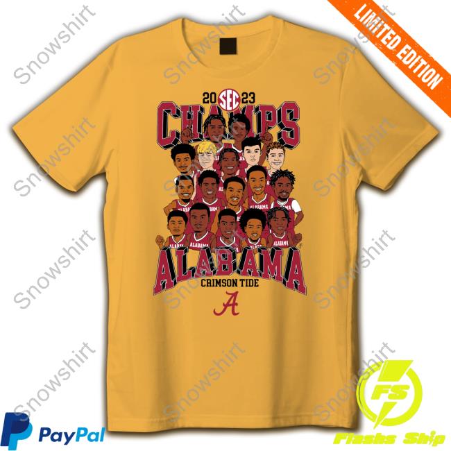 2023 Sec Champs Alabama Crimson Tide Tee 2023 Sec Regular Season Champs Alabama Crimson Tide Shirt