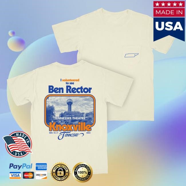 Ben Rector Tennessee Theater Tshirt - Official Ben Rector Merch Store Benrectormusic Clothing Apparel