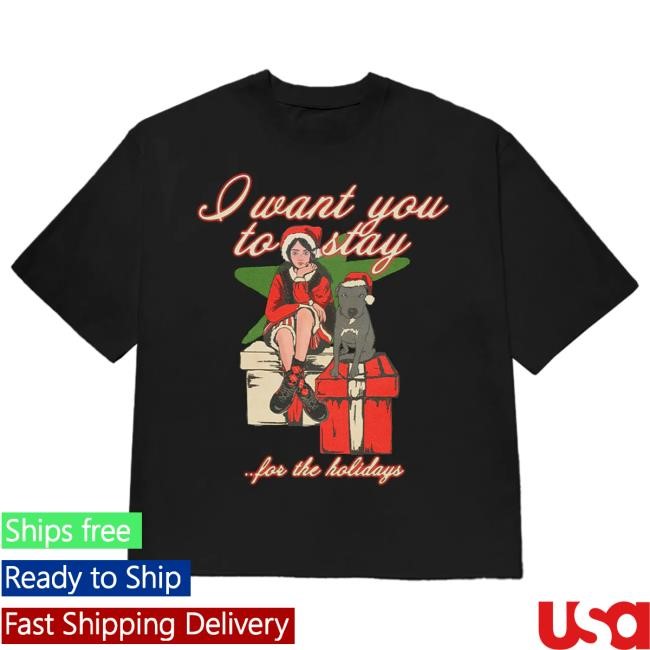 Official Billie Eilish Merch Store Shop Billie Eilish Stay For The Holidays New Shirt BillieEilish