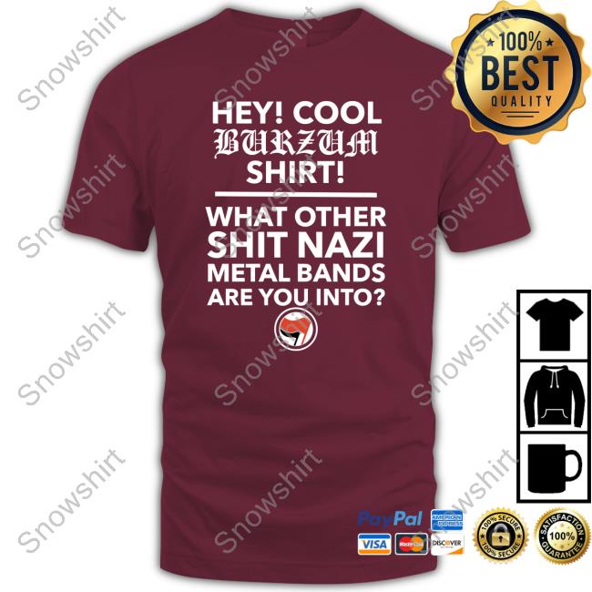 Official Hey Cool Burzum Hoodie Shirt Hardcore Hey Cool Burzum Edition Limited Tee Shirt Black