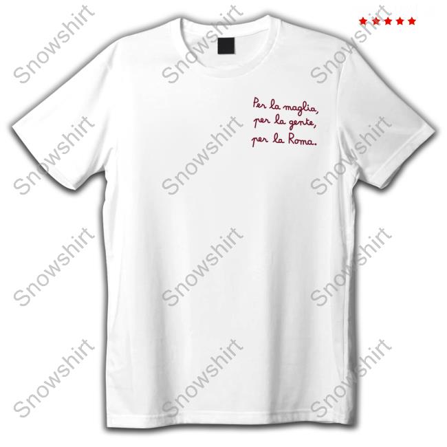 Maglietta Per La Maglia Per La Gente Per La Roma Saint Barth As Roma Uomo Bianco Tee Shirt