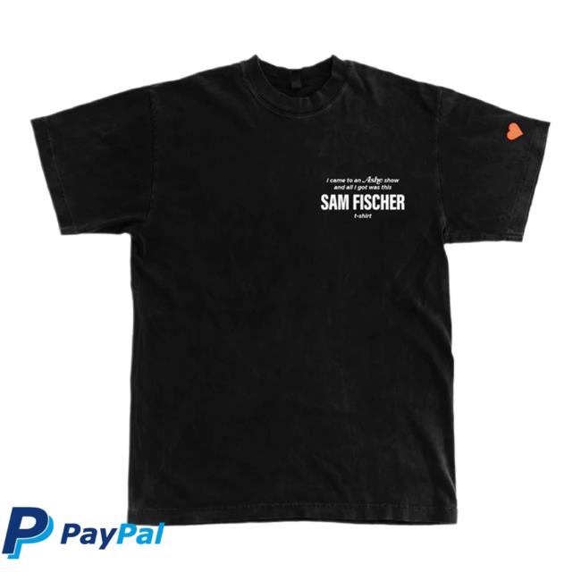 Official Sam Fischer Fault Line Tour Shirt Black SamFischer