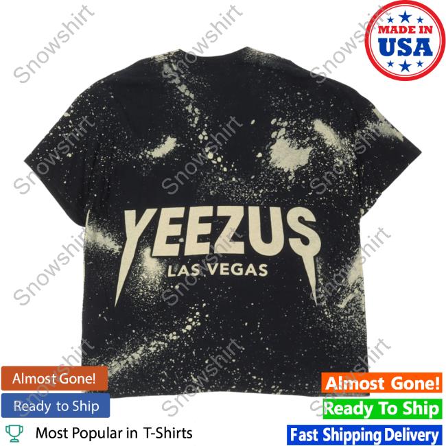 Official Justin Reed Kanye West Yeezus Las Vegas Space Lady Merch Tee Shirt Black Justinreed