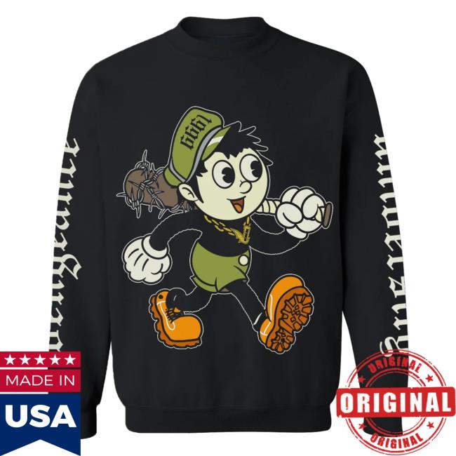 Official Zacky Vengeance Clothing Vengeance University Zacky Cryptoon Goon Crewneck Zacky V