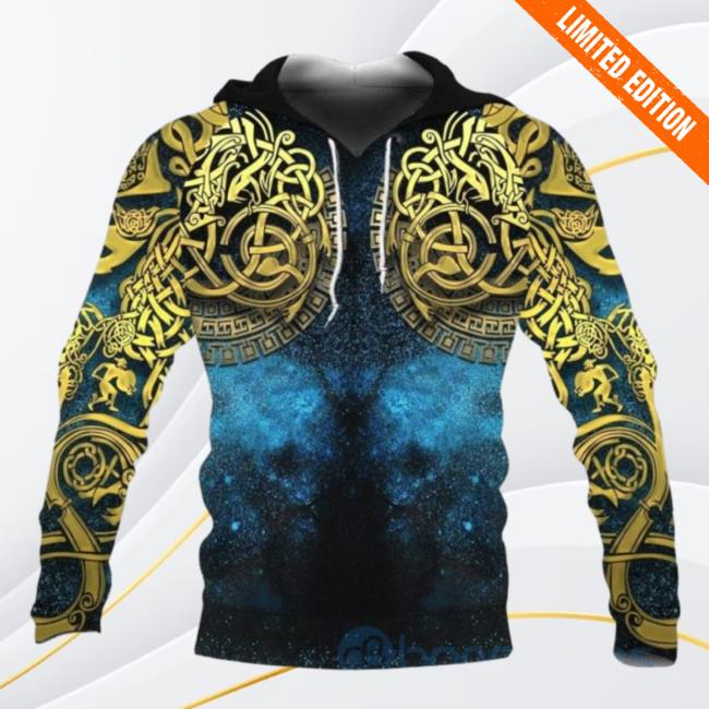 Banantees Vikings Celtic Knot Tattoo All Over Printed 3D Shirt